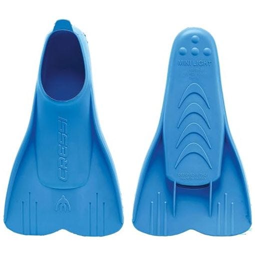 Cressi Mini Light Fins - Aletas Cortas Unisex Niños, Buceo, Snorkel y Natación