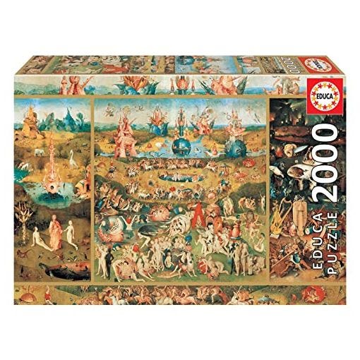 Educa - Puzzle de 2000 Piezas para Adultos | El Jardín de Las Delicias. Incluye Pegamento Fix Puzzle. A Partir de 14 años (18505)