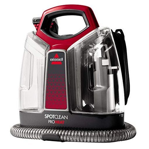 BISSELL SpotClean ProHeat | Limpiador de Manchas Multisuperficie para Alfombras, Moquetas, Tapicería, Escaleras y Coche | Incluye fórmula y accesorios | 330 W | 74 dB | 36988