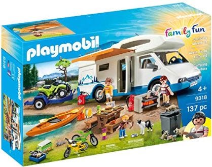 PLAYMOBIL Family Fun 9318 Camping Aventura, A Partir de 4 años